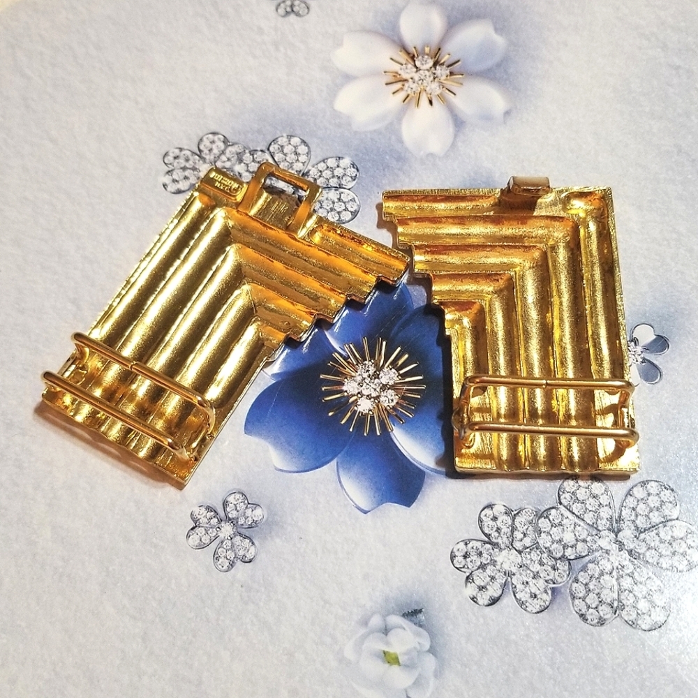 ACCESSORCRAFT NYC Vintage Gold Plated Belt Buckle - Picture 4 of 8